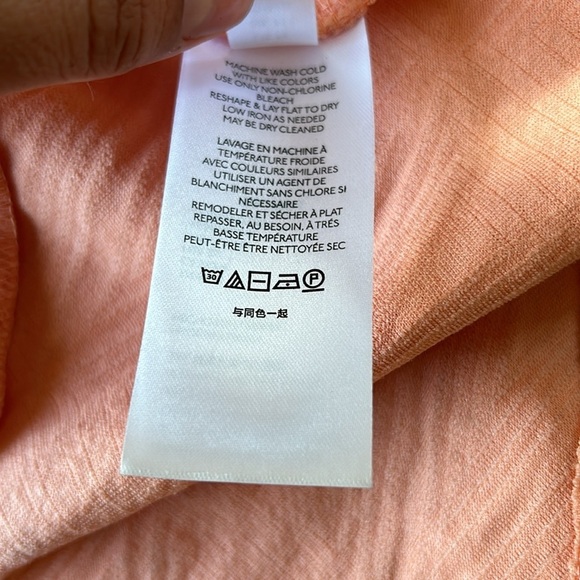 Free People Violet Grapefruit Texture Square Neck Balloon Sleeve Mini Dress Med - Picture 13 of 16